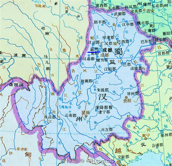 蜀汉地图