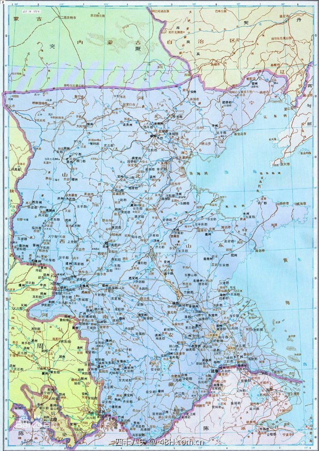 北齐地图